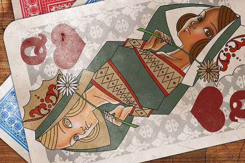 Rainha de Copas: Ilustração pessoal