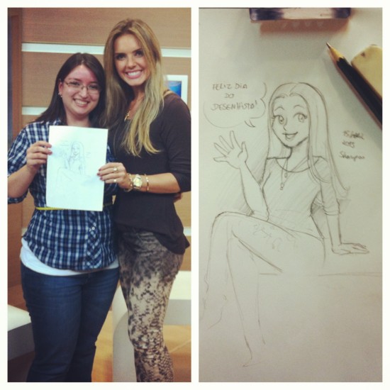 Eu, a Susan e o desenho!